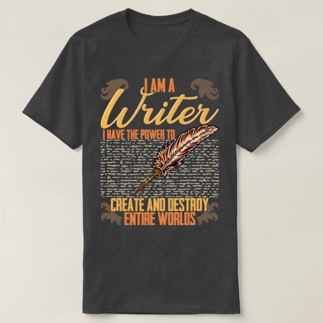 Jag är ett skrivprogram som jag har befogenhet att t shirt (Design framsida)