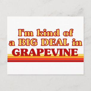 Jag är ett slags BIG DEAL i Grapevine Vykort