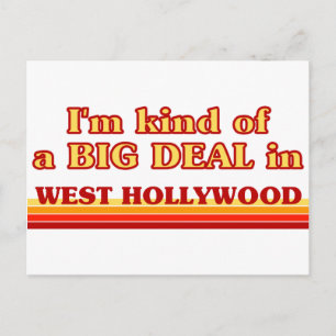 Jag är ett slags BIG DEAL i Väster Hollywood Vykort