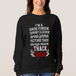Jag är ett spår Mamma i ett spår och Fält Idrottsm T Shirt