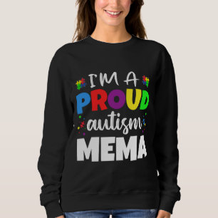 Jag är ett stolt mema Autism Awareness Heart T Shirt