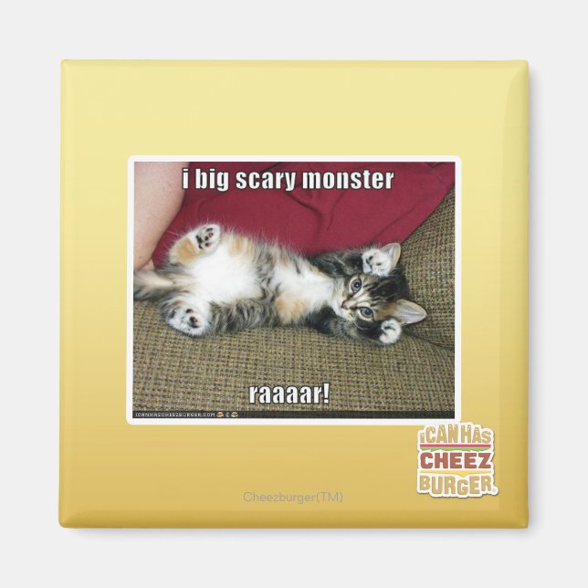 Jag är ett stort skrämmande monster magnet (Framsidan)