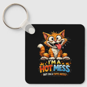Jag är ett totalt kaos nyckelring