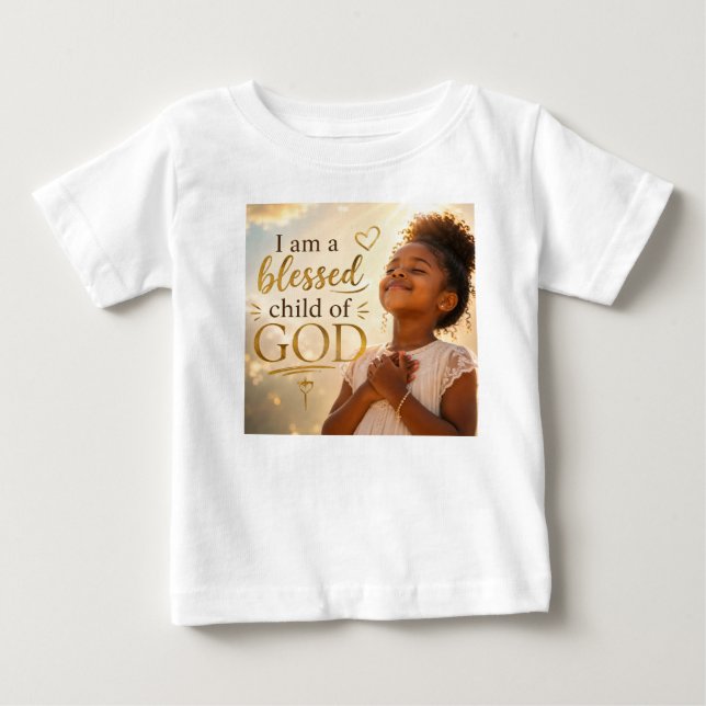 Jag är ett välsignat barn av Gud T Shirt (Framsida)