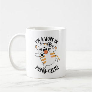 Jag är ett verk i Purrr-gressen, Lung Cat Pun Kaffemugg
