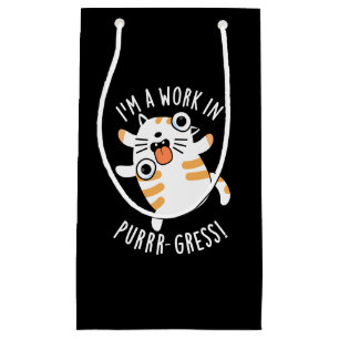 Jag är ett verk i Purrr-gressen, underbart Cat Pun