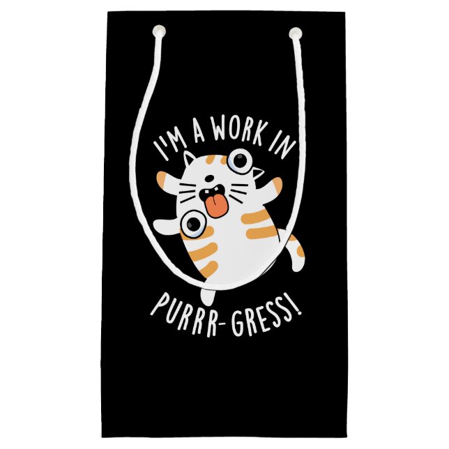 Jag är ett verk i Purrr-gressen, underbart Cat Pun (Framsidan)