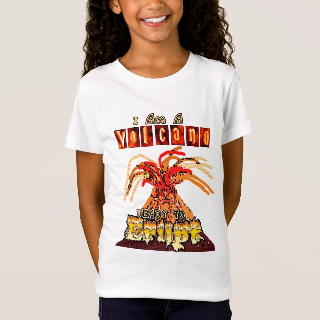 Jag är ett vulkanutbrott redo tee (Framsida)