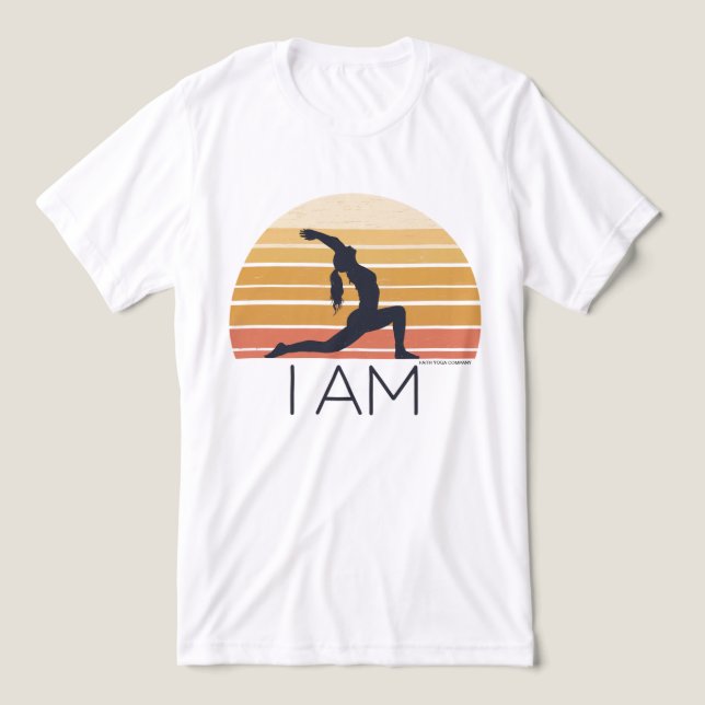 JAG ÄR FAITH YOGA CLOTHE SOL LOGOTYP T SHIRT (Design Framsida)