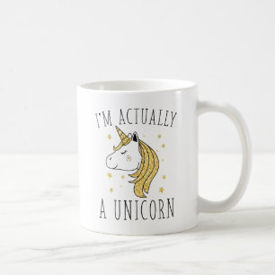 Jag är faktiskt en Unicorn Kaffemugg