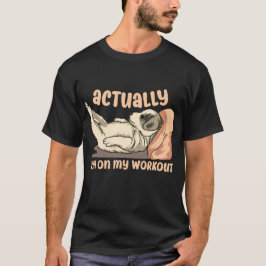 Jag är faktiskt på mina Rolig hund promemorior T Shirt