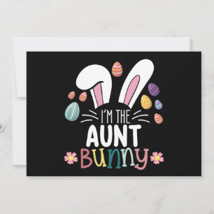Jag är familjen Moster Bunny Påsk matchande Inbjudningar