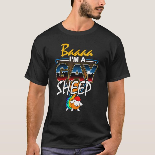 Jag är familjens regnbågsfår 1 t shirt (Framsida)