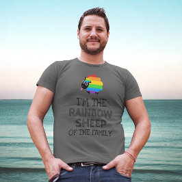 Jag är familjens regnbågsfår t shirt