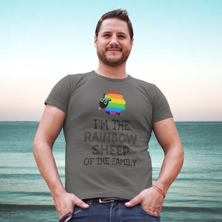Jag är familjens regnbågsfår t shirt