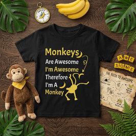 Jag är fantastisk, alltså är jag en apa Roligt cit T Shirt