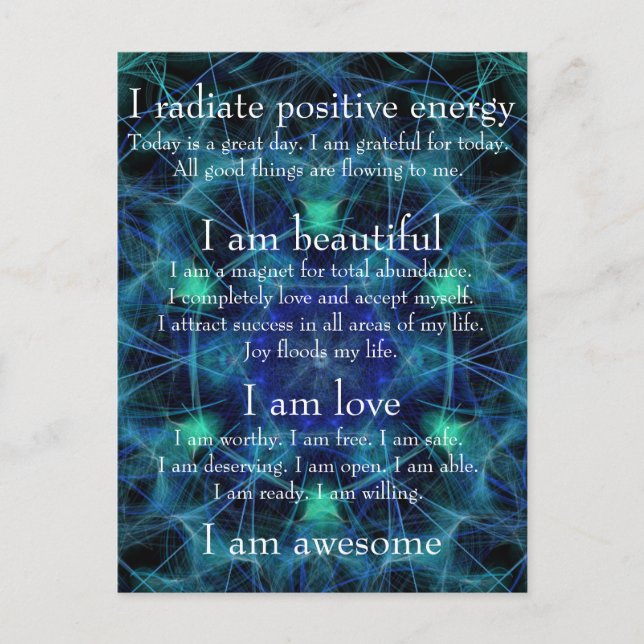 Jag är fantastisk vykort (Framsida)