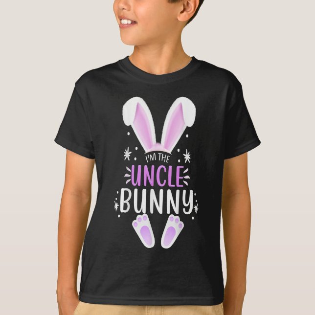 Jag är farbror Bunny Påsk Dag T-shirt (Framsida)