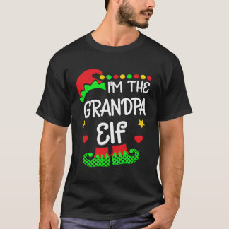 Jag är farfar Elf Shirt-julfamiljen Elf Cos T Shirt