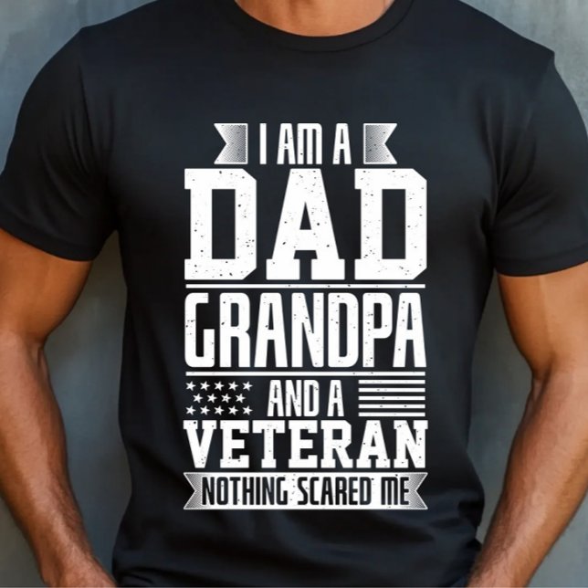 Jag är farfar från Pappa och veteran Inget Skrämt  T Shirt (Skapare uppladdad)
