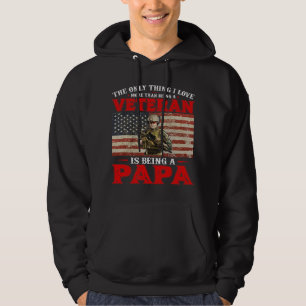 Jag är farfar i Pappa och ett veteranskt Inget skr Hoodie