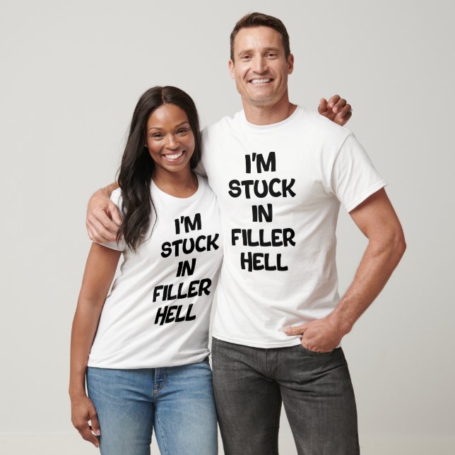 Jag är fast i filler-hjälp t shirt (Unisex)