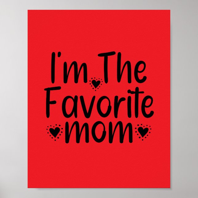 Jag är Favorite mamma Poster (Framsidan)