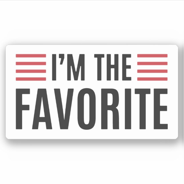 Jag är favoriten klistermärken (Framsida)