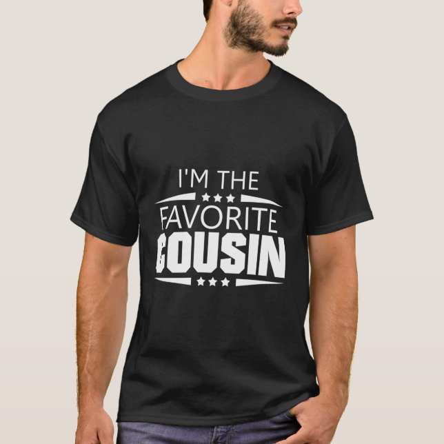 Jag är favoritkusin t shirt (Framsida)