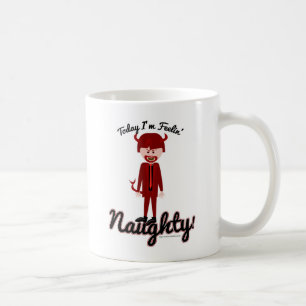 Jag är Feelin Naughty! tvåsidig Kaffemugg