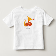 Jag är feistig! Året för Dragon Zoodiac T-shirt.