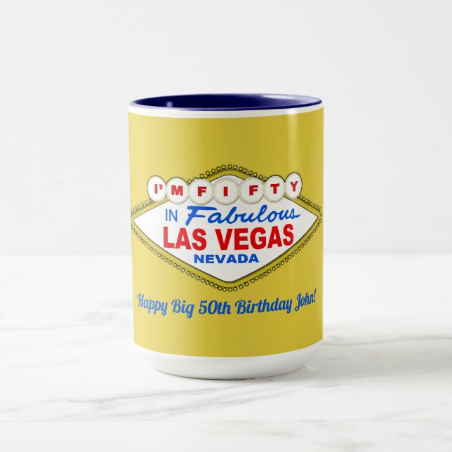 Jag är FEMTIO i LAS VEGAS Mugg (Center)