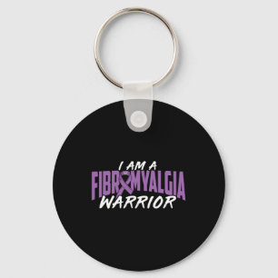 Jag är fibromyalgi Warrior. Lila Fibromyalgi A Nyckelring