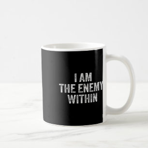 Jag är fienden inom mig Pun Voting Trump 2024 Elec Kaffemugg