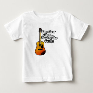 Jag är finare efter att ha spelat gitarren. vintag t shirt