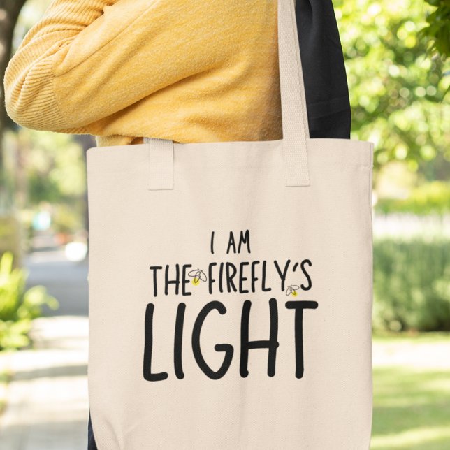 Jag är Firefly's Light Quirky Funny Gift Tygkasse (Shop now and let your inner firefly shine!)