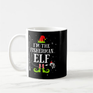 Jag är fiskaren Alv Matchande rolig fiske jul Kaffemugg