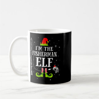 Jag är fiskaren Alv Matchande rolig fiske jul Kaffemugg