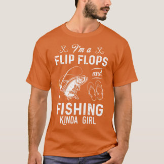 Jag är Flinflip flops och fiskar Kinda Girl T Shirt