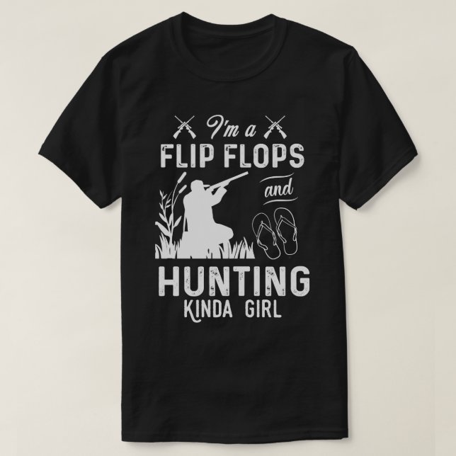 Jag är Flinflip flops och jagar Kinda Girl T Shirt (Design framsida)