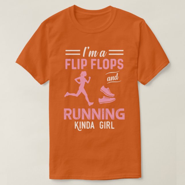 Jag är Flinflip flops och kör Kinda Girl T Shirt (Design framsida)