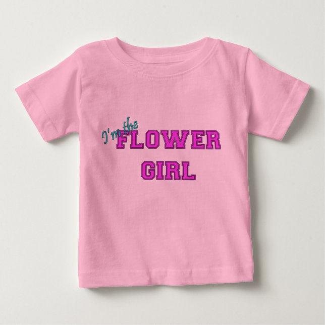Jag är Flower Girl T Shirt (Framsida)
