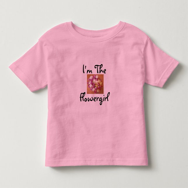 Jag är Flowergirl T-Shirt (Framsida)