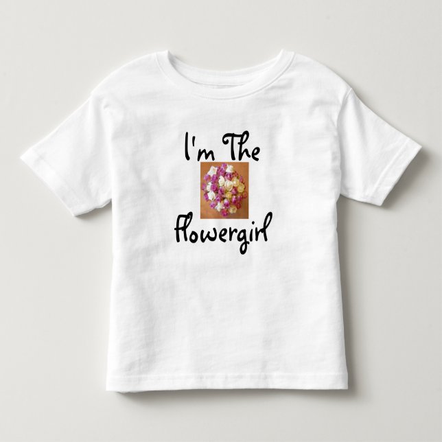 Jag är Flowergirl T-Shirt (Framsida)