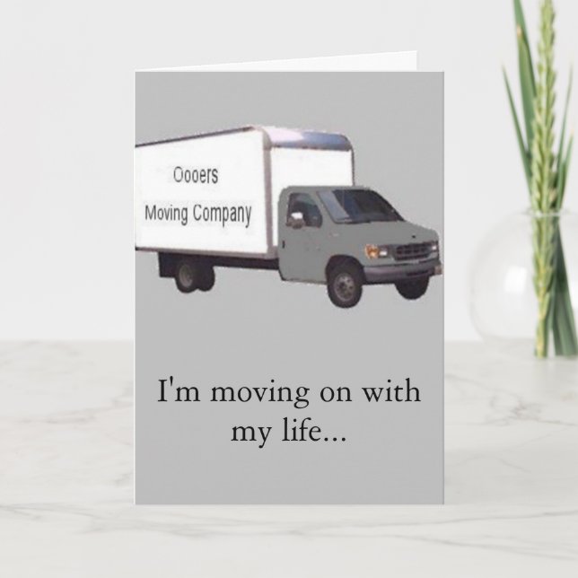 Jag är flytta på, och du är flytta ute! meddelande (Framsida)