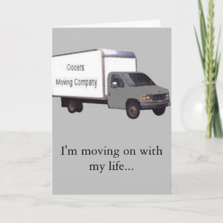 Jag är flytta på, och du är flytta ute! meddelande