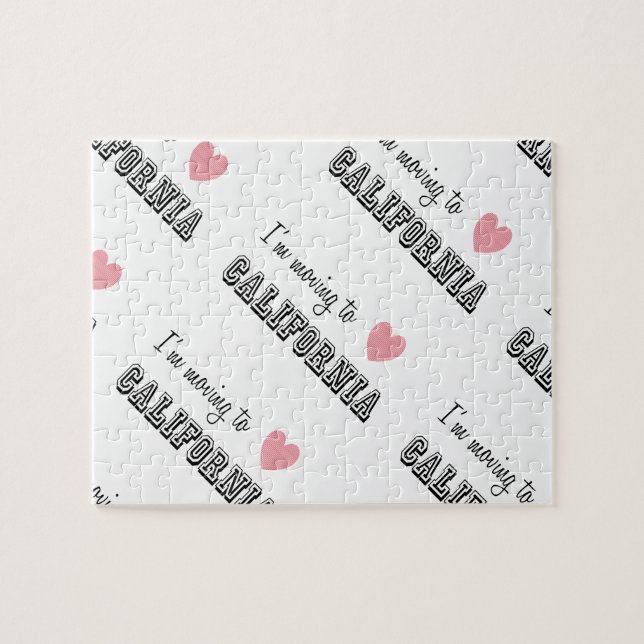 Jag är Flytta till California Diagonal Pussel (Horisontell)