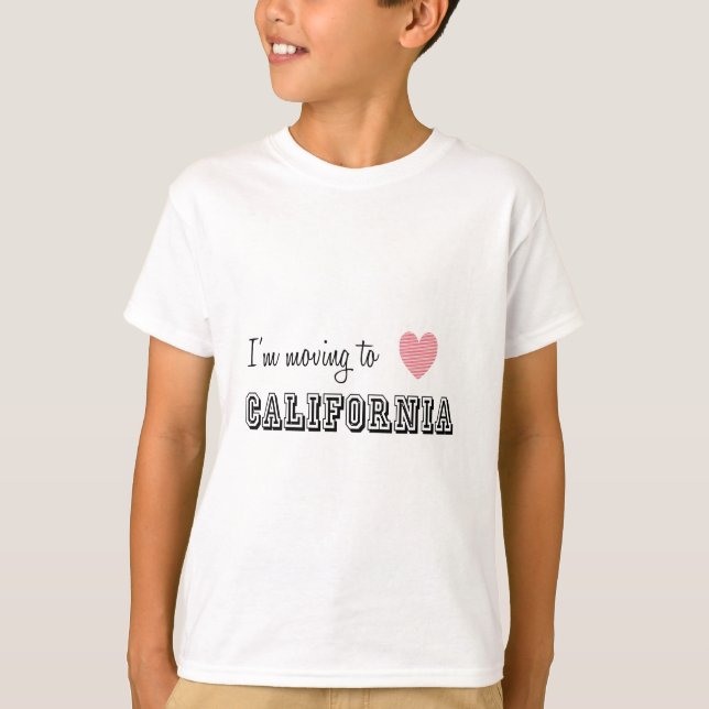 Jag är Flytta till Kalifornien Tee (Framsida)