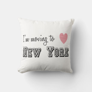 Jag är Flytta till New York Kudde