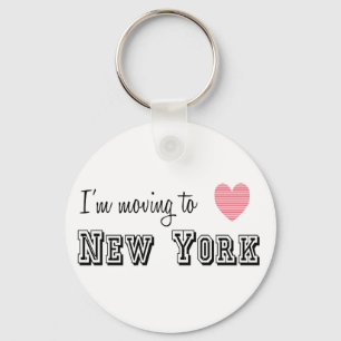 Jag är Flytta till New York Nyckelring